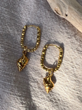 Sparkly Shell Earrings